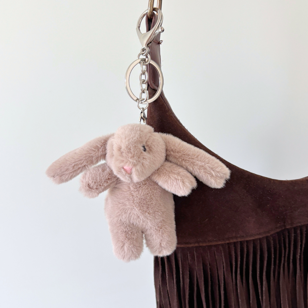 bag charm bruin konijntje