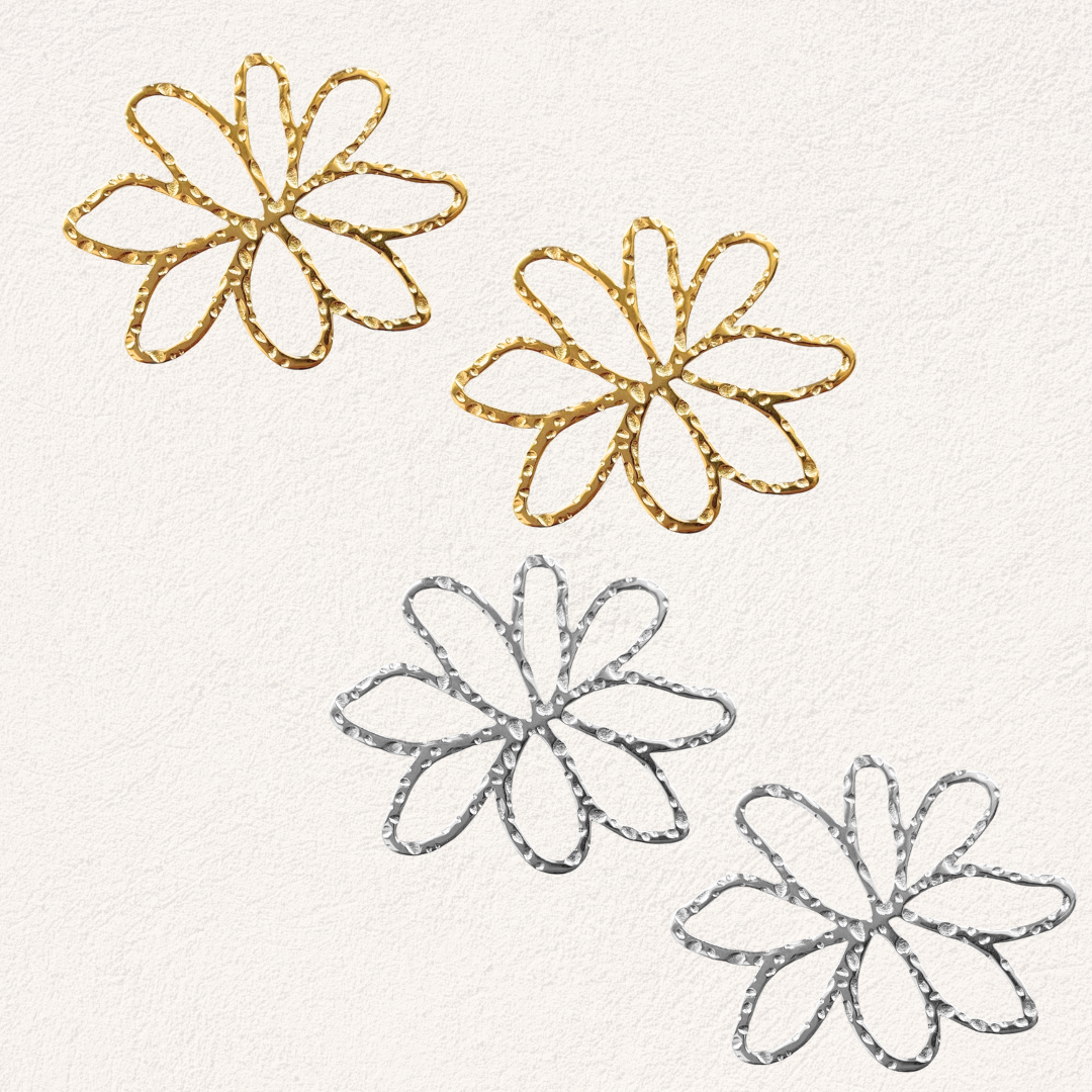 statement oorbellen bloemen