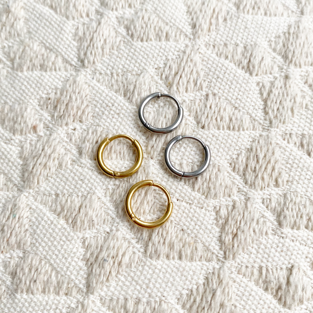 basic ring 10 mm earrings