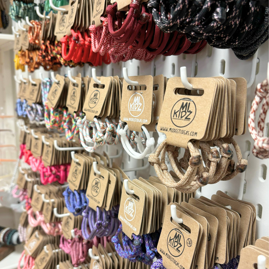 surf armbandje white & caribbean blue spiral