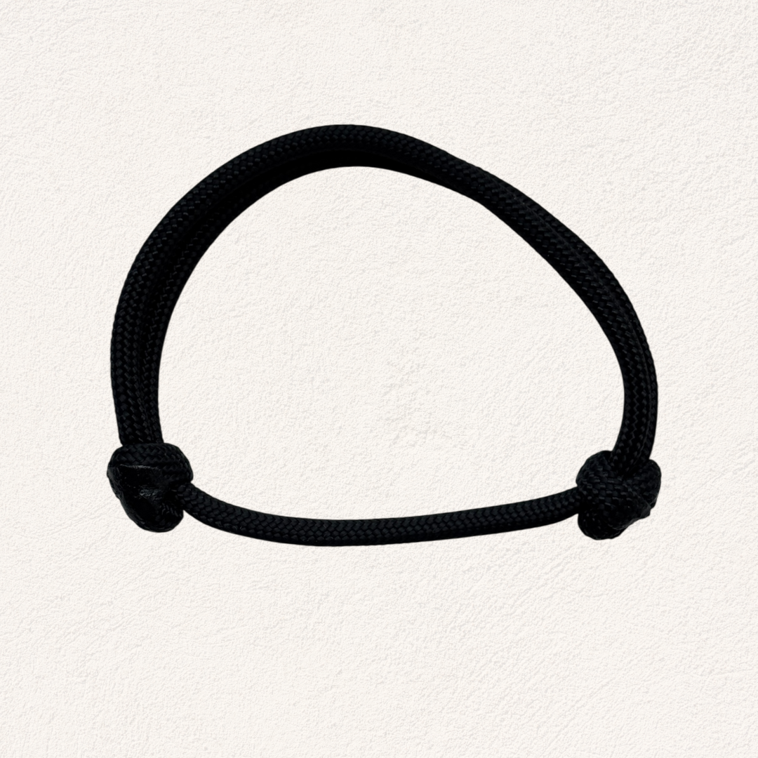 heren surf armband zwart