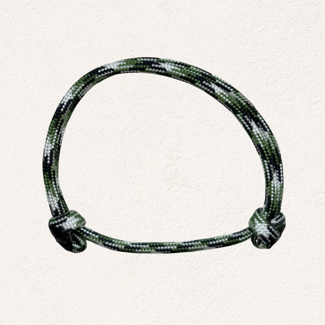 heren surf armband camo groen wit