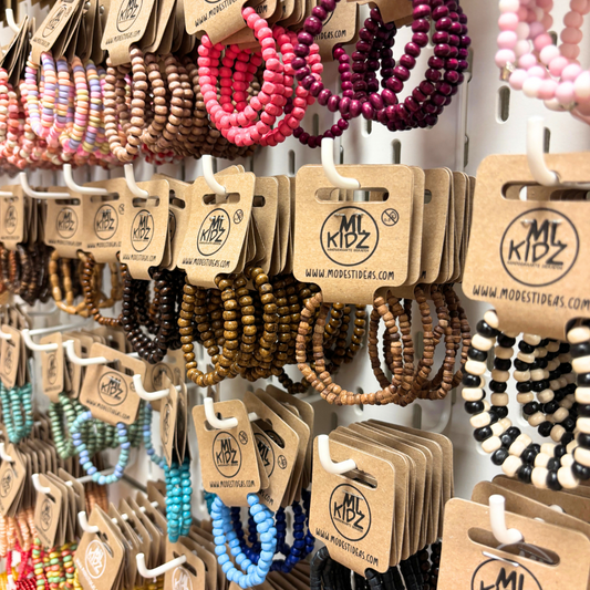 hout armbandje zwart