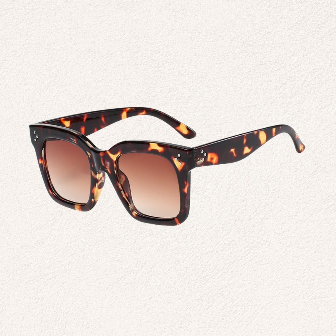 tortoise square classic sunglasses