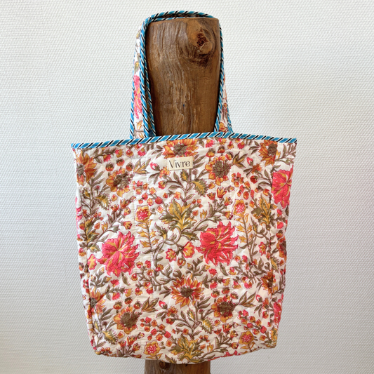 blooming reversible tas wit/geel