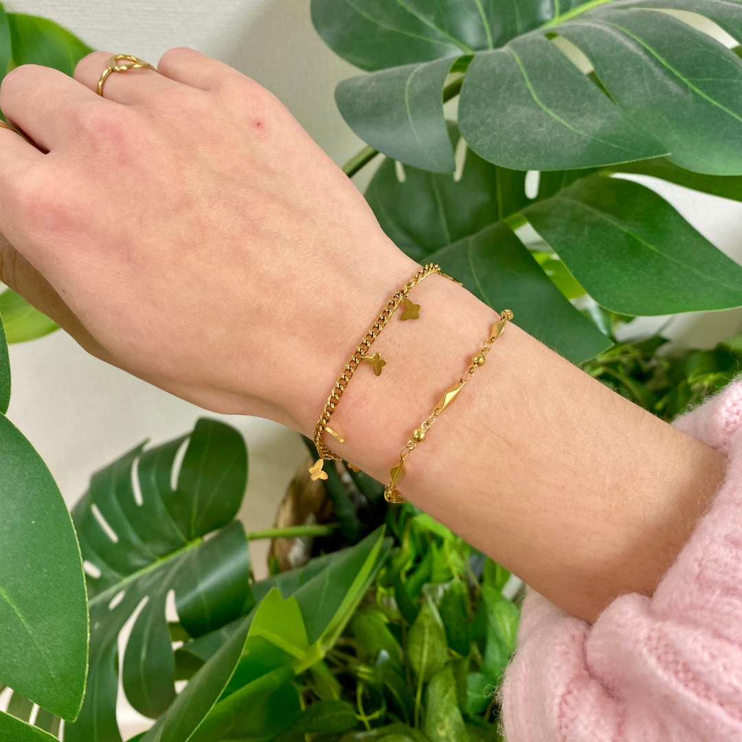 vlindertjes armband