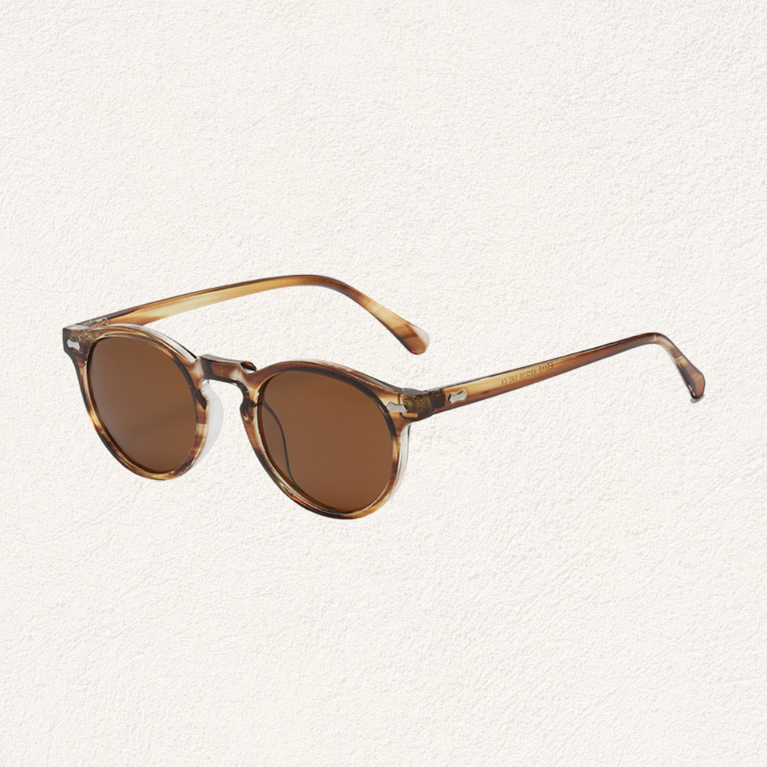 light tortoise round sunglasses
