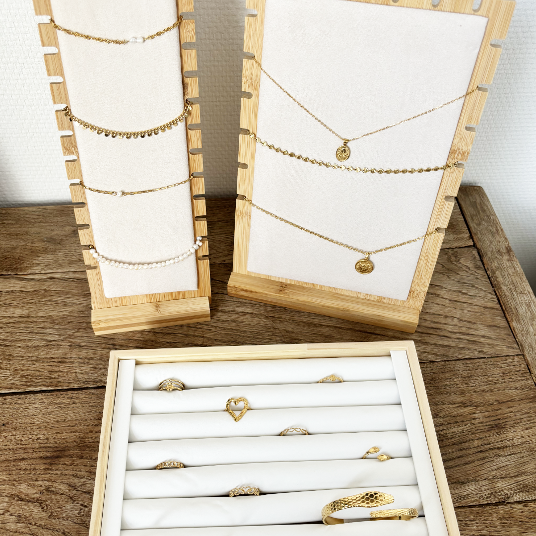 staande kettingen houder | ketting organizer hout