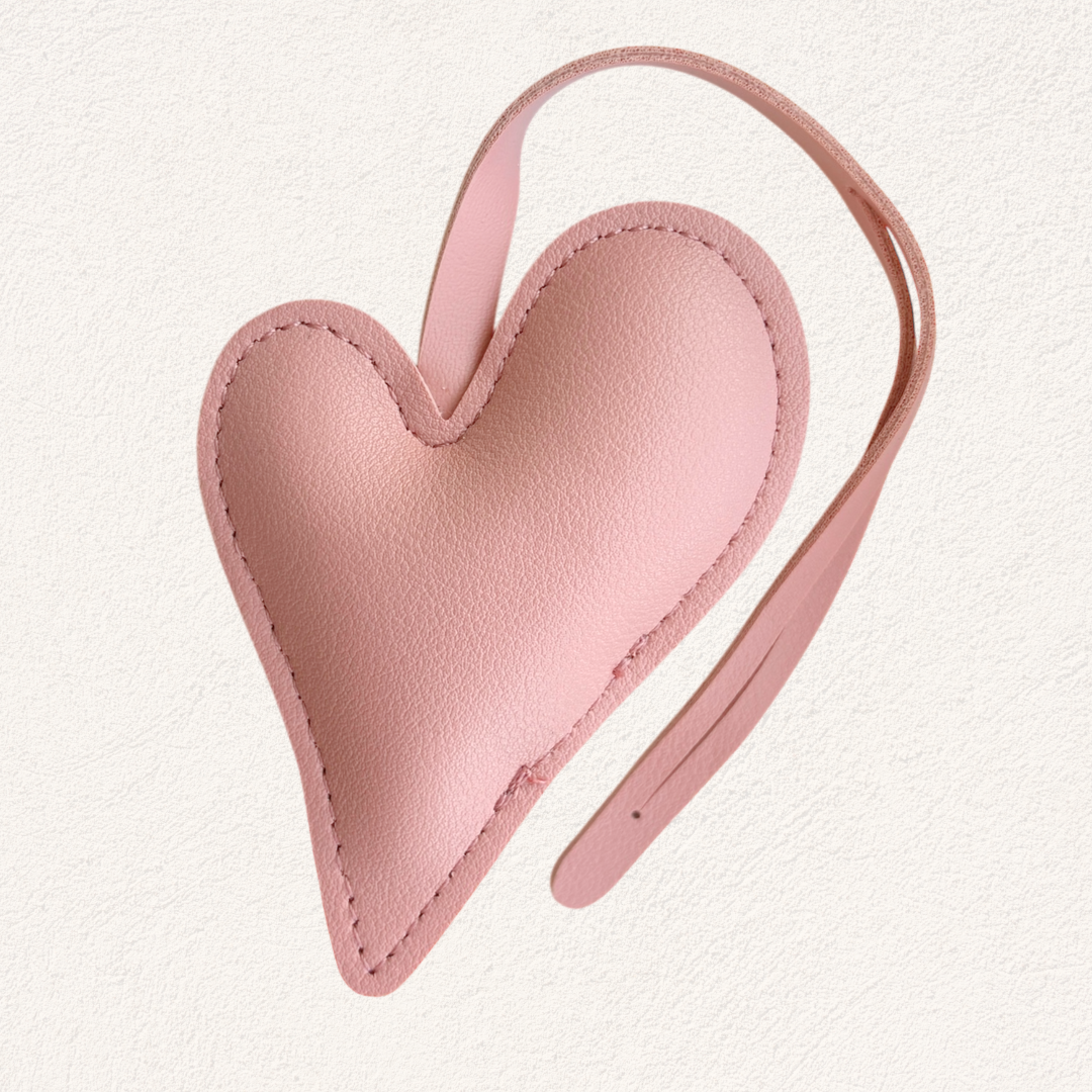 bag charm hart roze