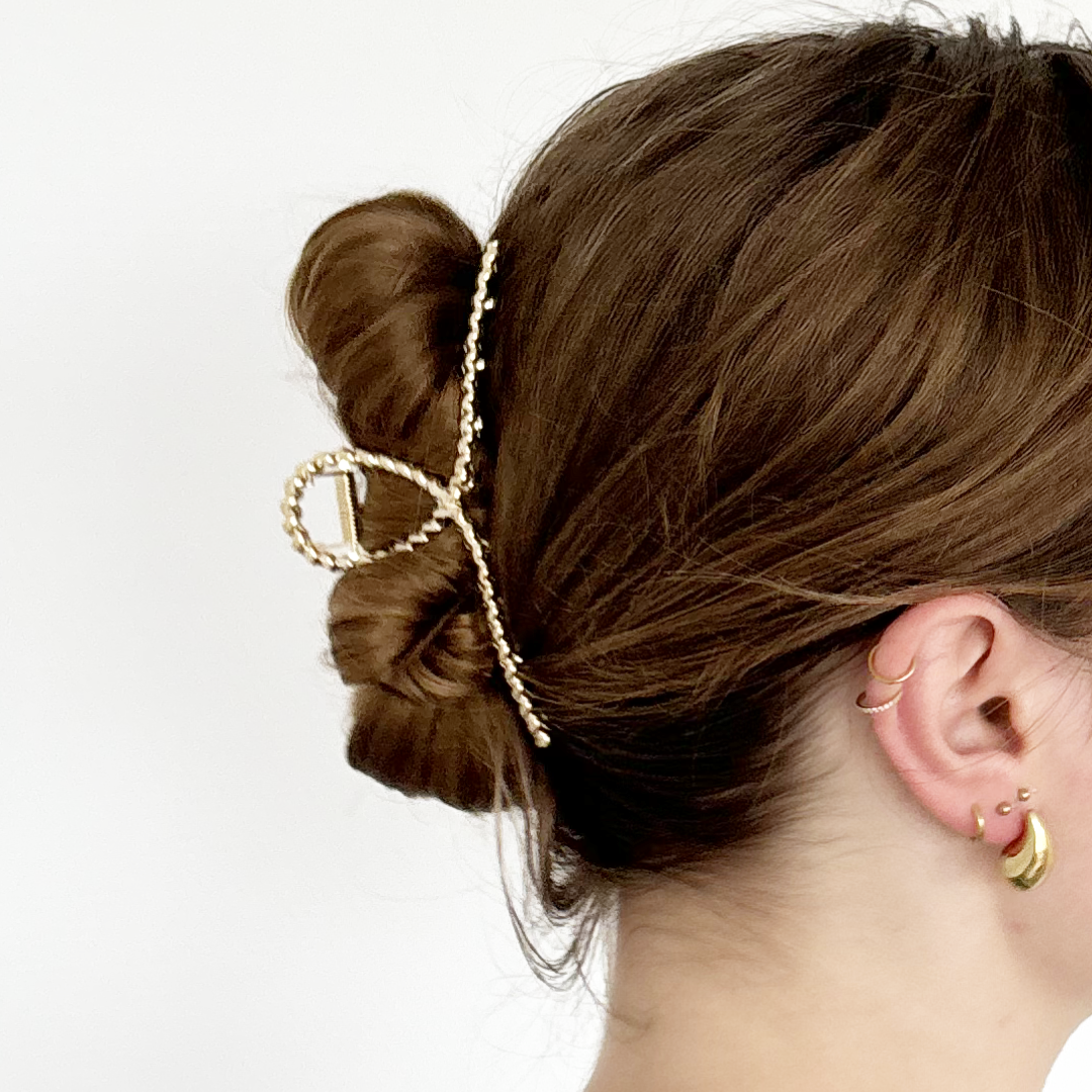 metalen haarclip twist