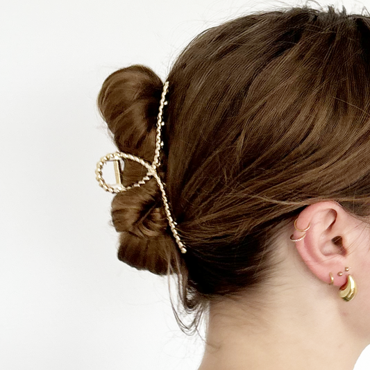 metalen haarclip twist