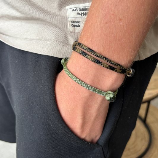 heren surf armband camo leger