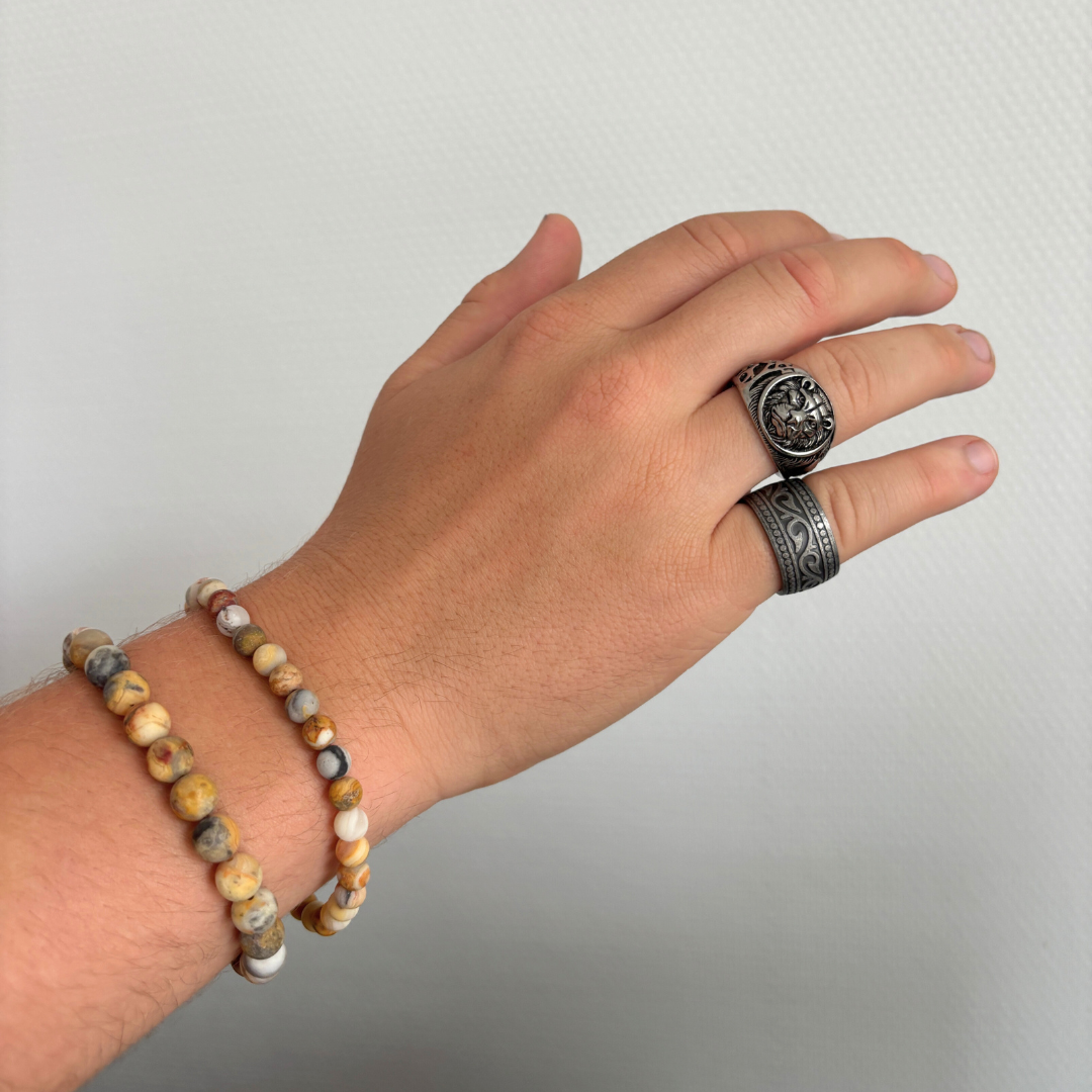 heren natuursteen armband picture jasper klein