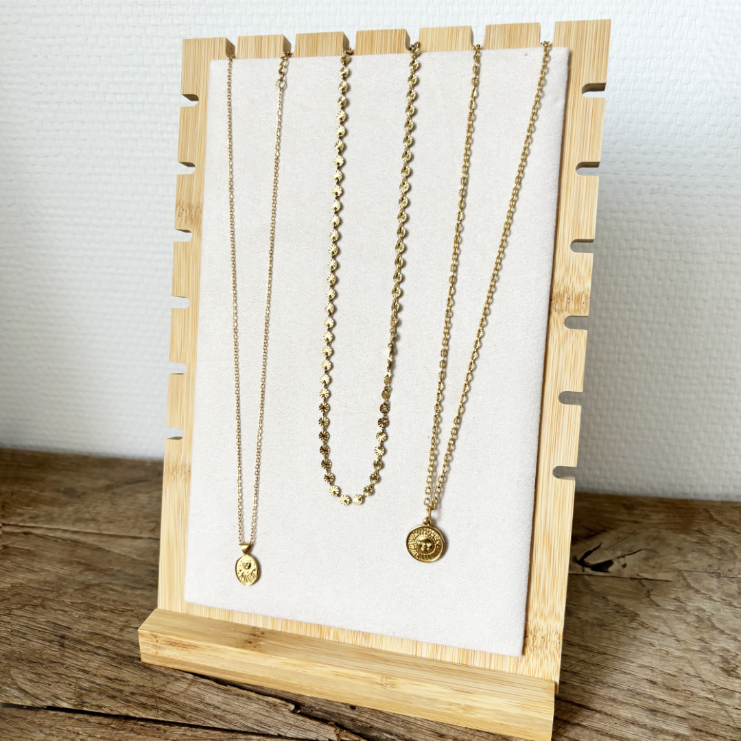 staande kettingen houder | ketting organizer hout