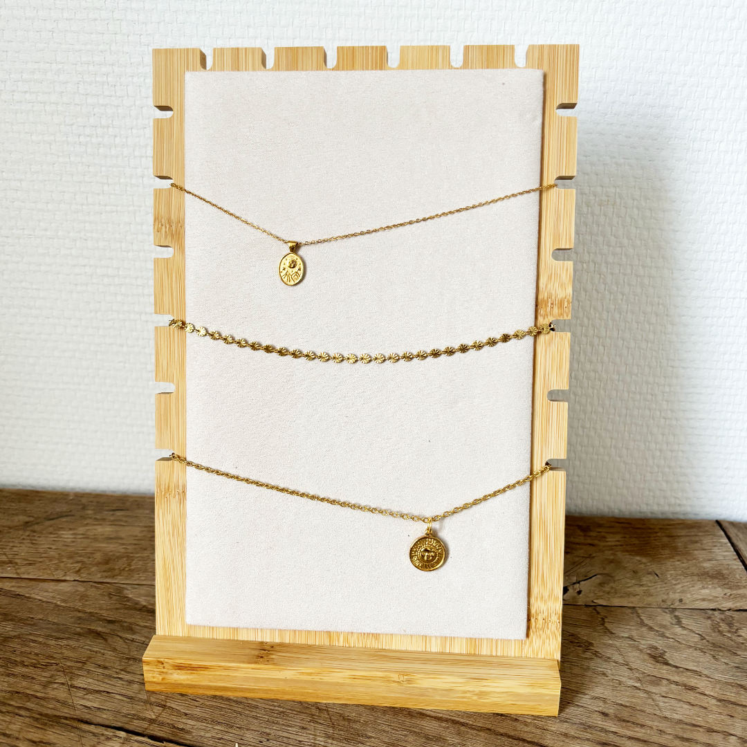 staande kettingen houder | ketting organizer hout
