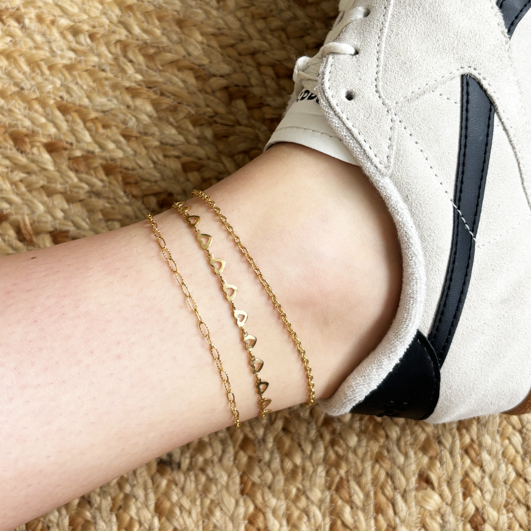 enkelbandje oval chains