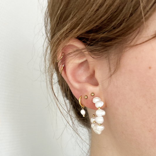 kleine parel oorbellen