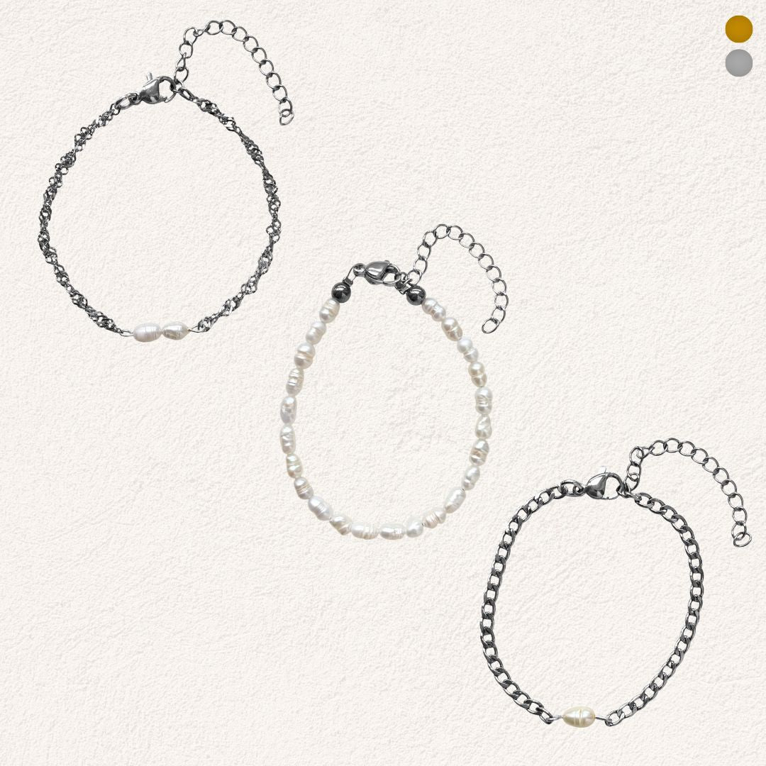 parels armbandenset