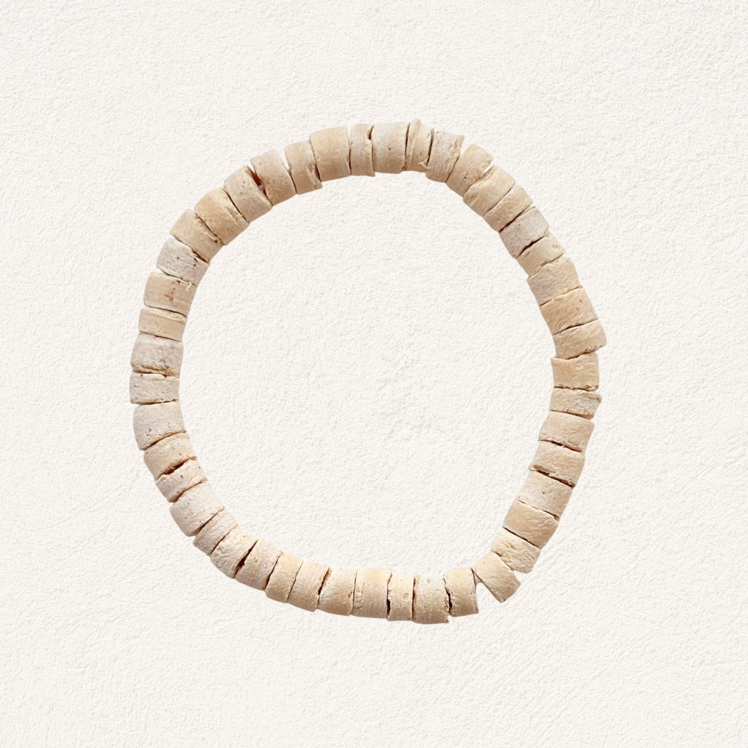 kokos armbandje wit