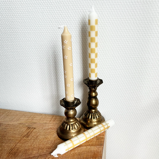 kaarsenhouder goud laag