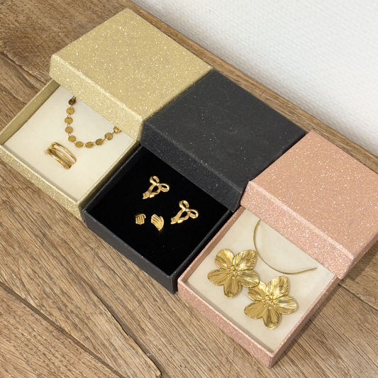 sieradendoosje roze glitters