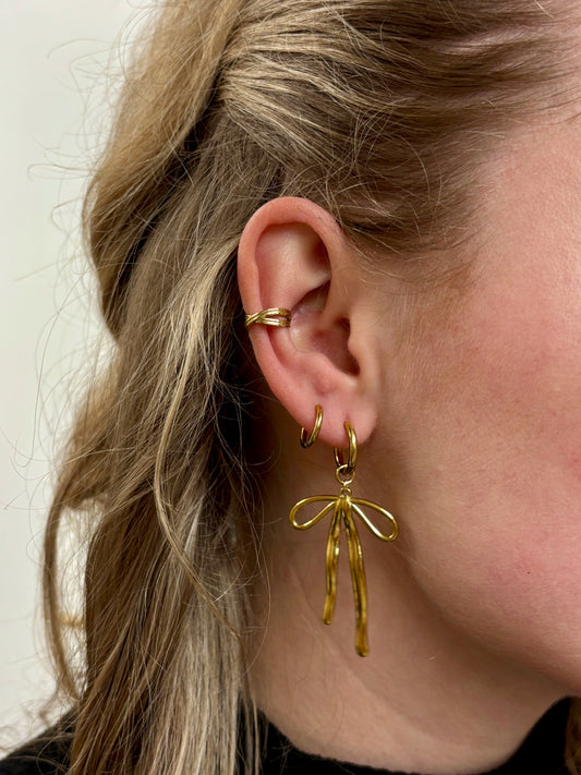 Grote stik oorbellen aanfoto's stainless steel