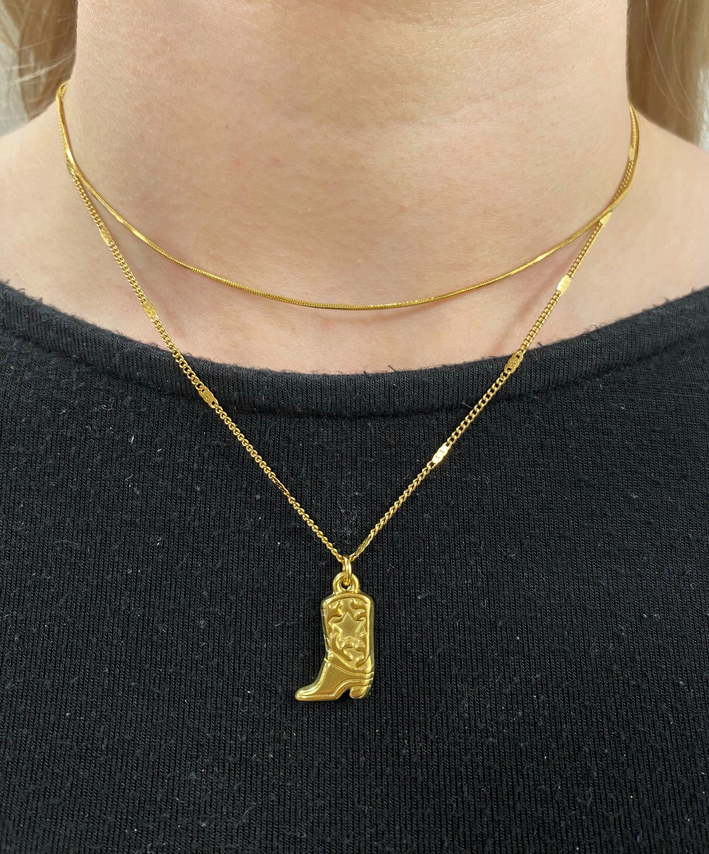 ketting met cowboy laars