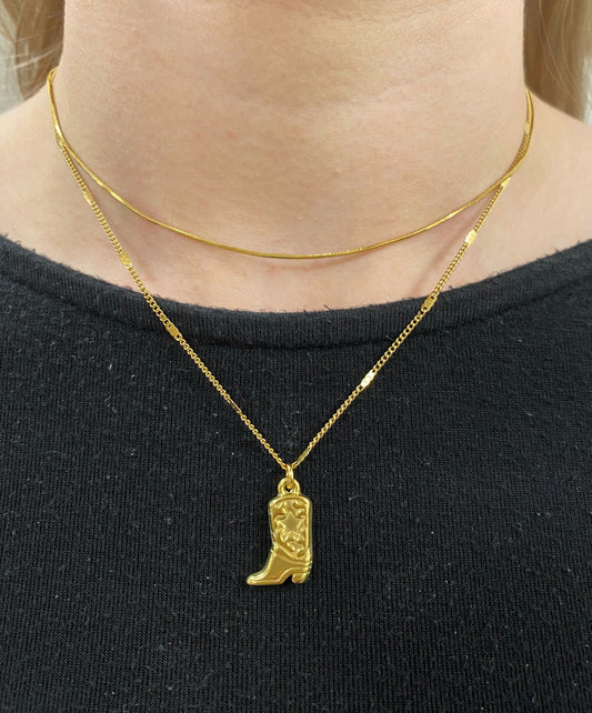 ketting met cowboy laars