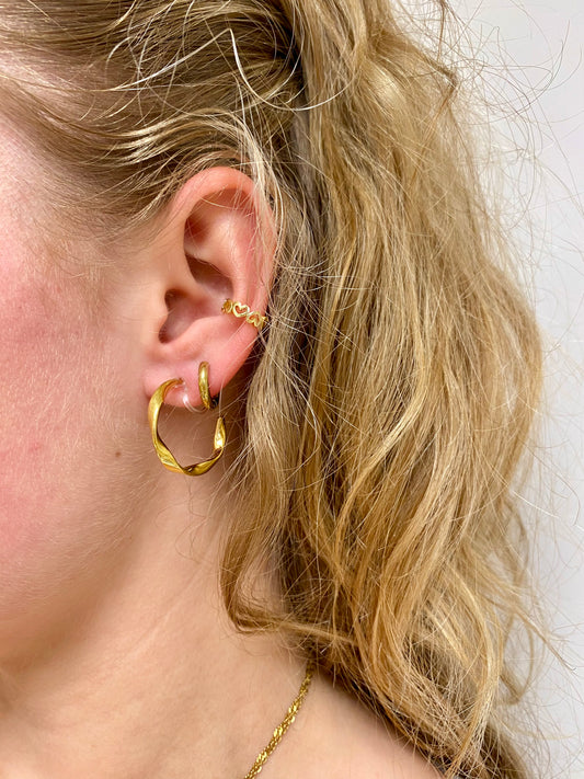 clipoorbellen small twisted hoop