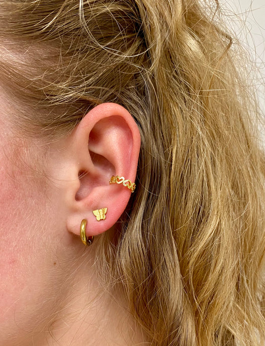 stud oorbellen vlindertje