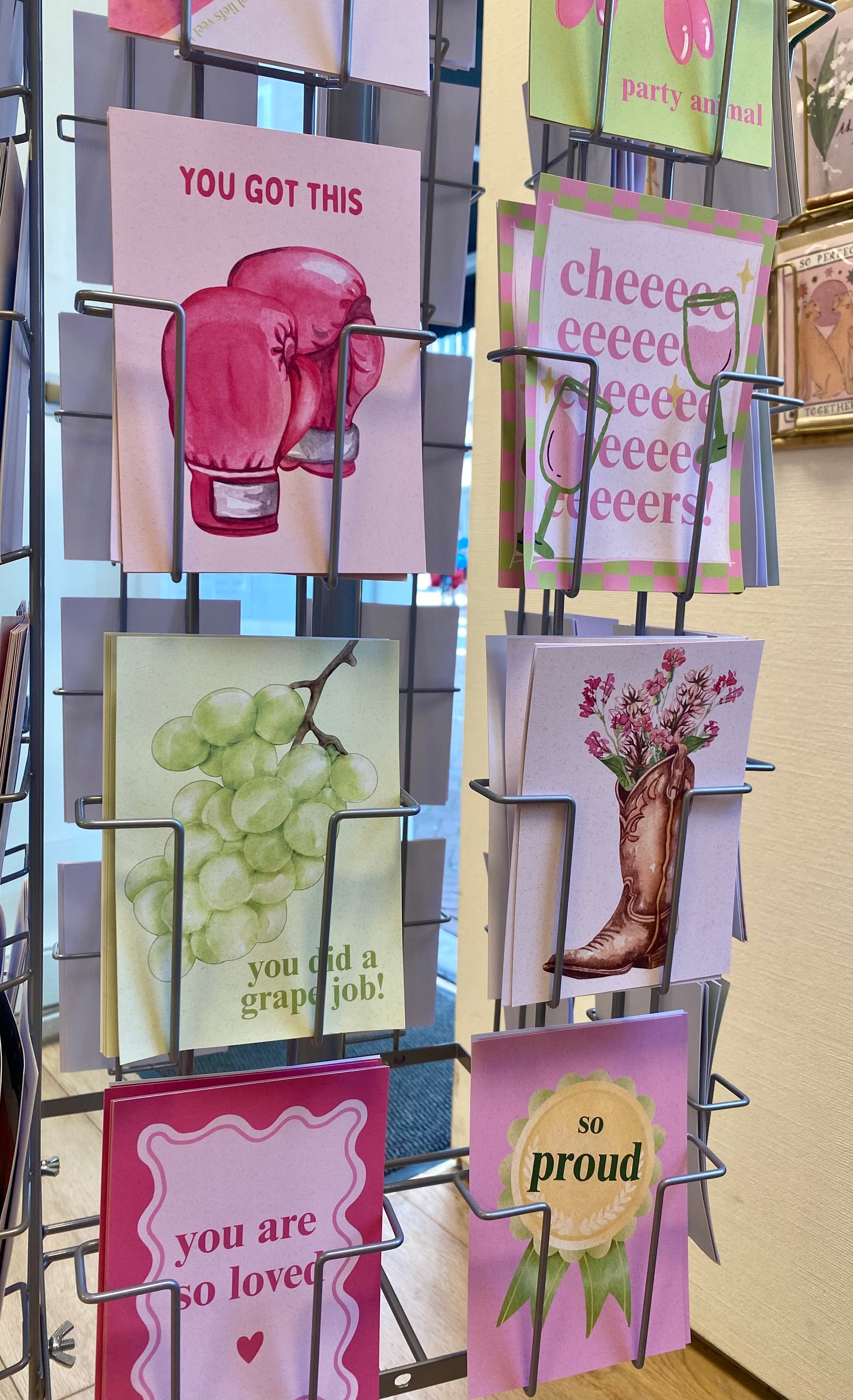 flower cowboy boot kaart