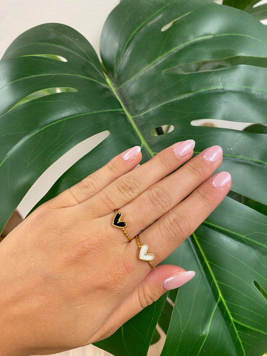 open gouden hart ring