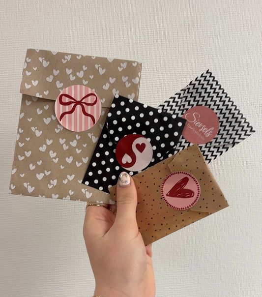 strikjes stickers - 10 stuks