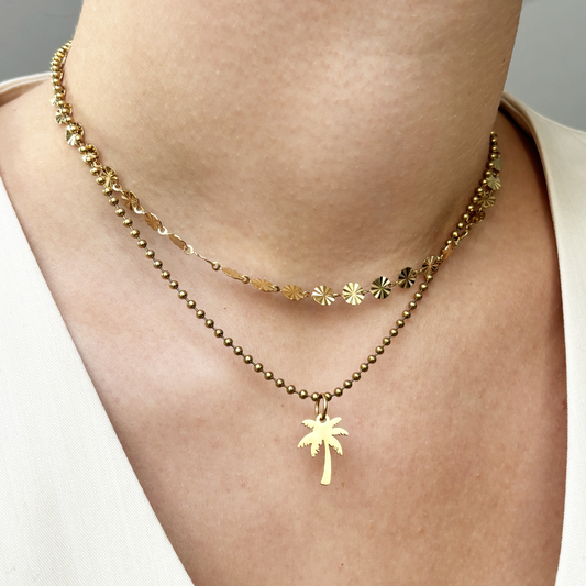 kleine balletjes ketting