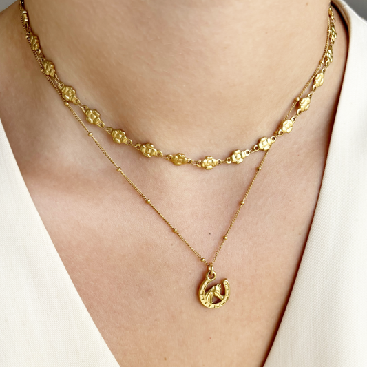 flora ketting met bloemen patroon