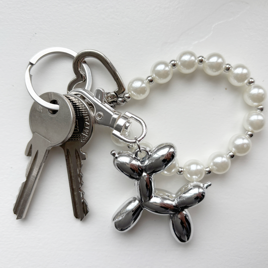 parel tassen en sleutel hanger