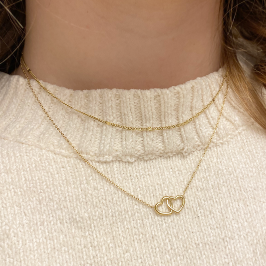 fijne ketting met kleine platte stukjes