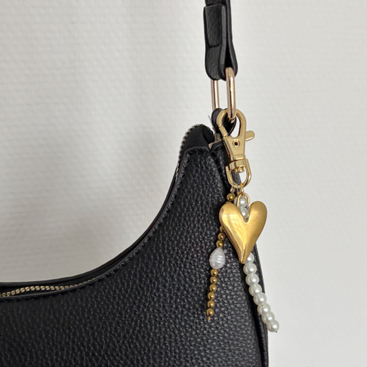 parel en hartjes tassen en sluitelhanger