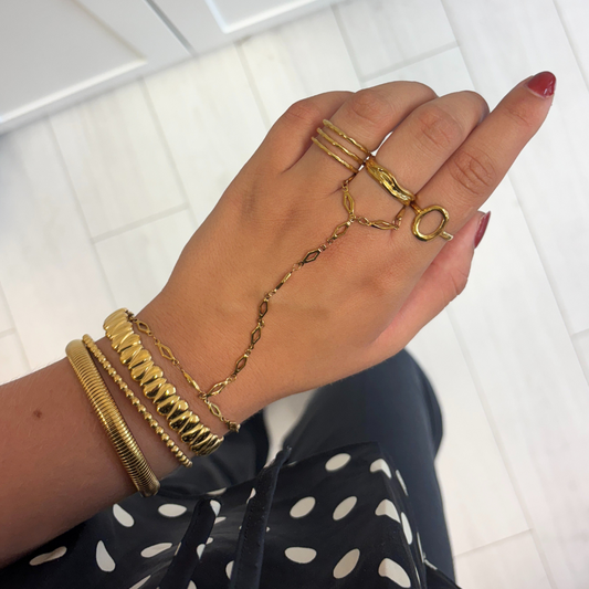 ring met drie lijnen