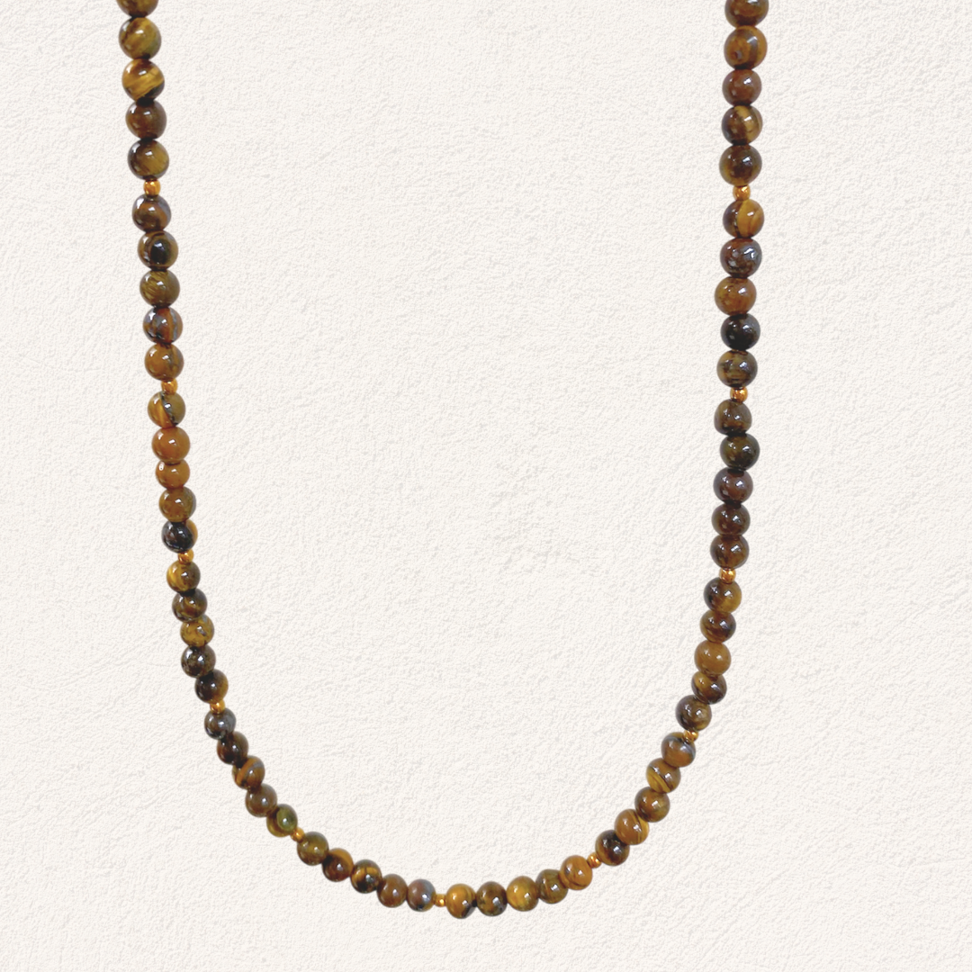 tijgeroog kralen ketting