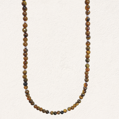 tijgeroog kralen ketting