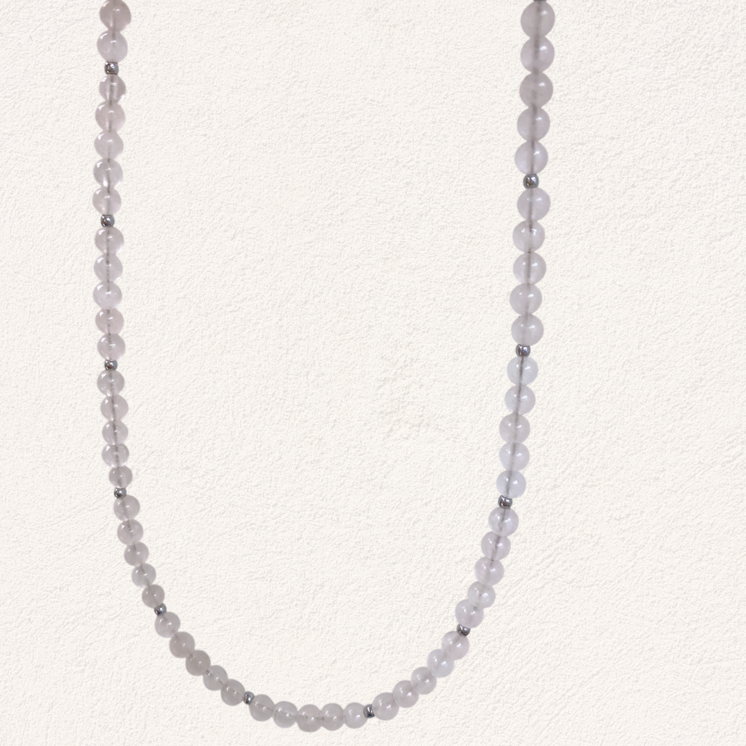 rozenkwarts kralen ketting