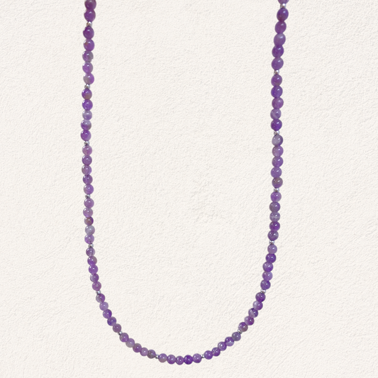 amethist kralen ketting