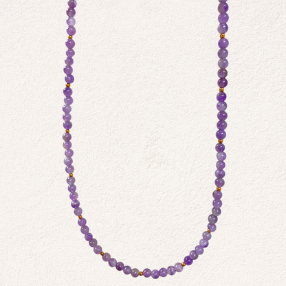 amethist kralen ketting