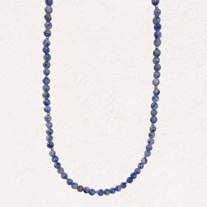 blue spot jasper kralen ketting
