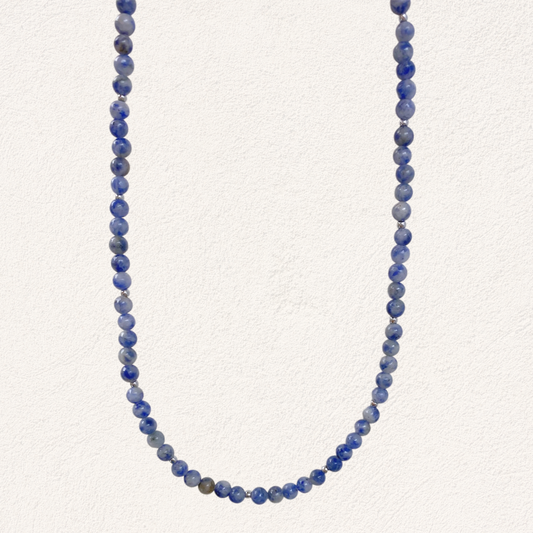blue spot jasper kralen ketting