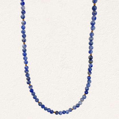 blue spot jasper kralen ketting