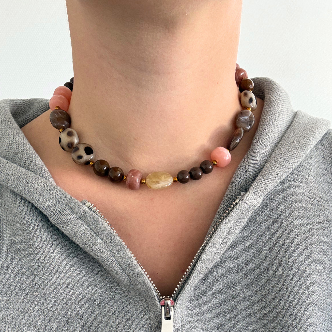 mocha muse kralenketting