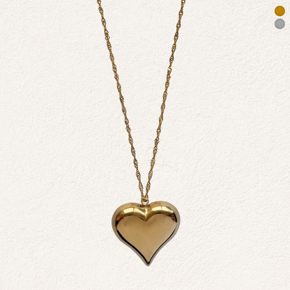 lange ketting met groot hart