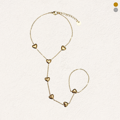 hand chain met hartjes